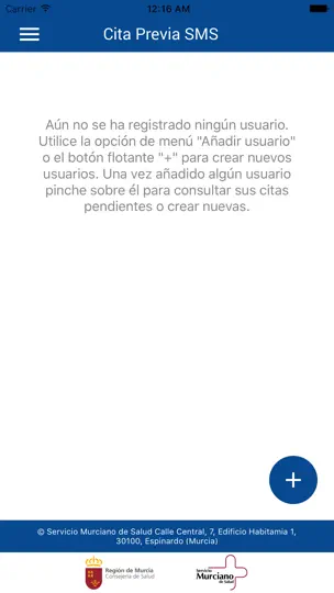 Captura de pantalla de Cita Previa SMS en iPhone 1