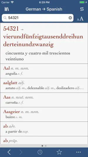 Ultralingua Spanish-German screenshot 3