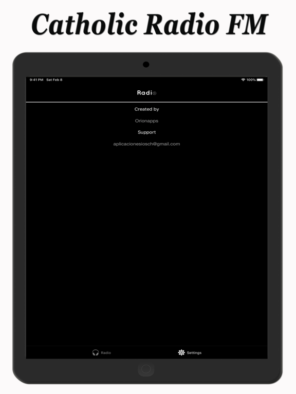 Catholic Radio FM iPad screenshot 4 - Music app