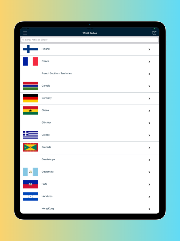Radio Online - FM Radio World iPad screenshot 5 - Music app