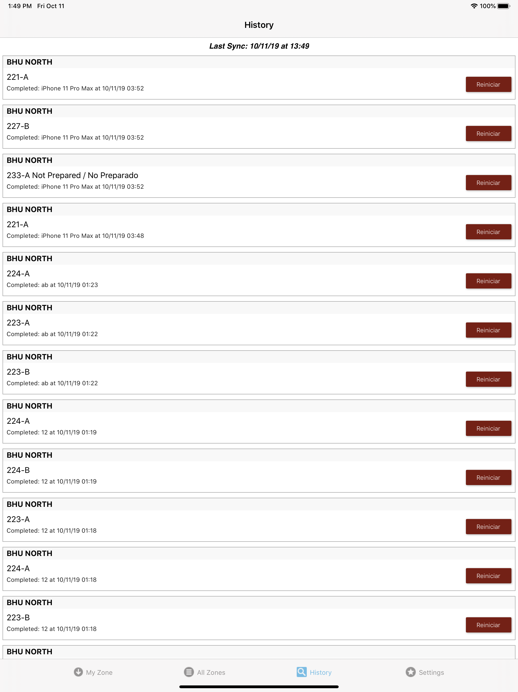 EVS Bedstatus screenshot 6