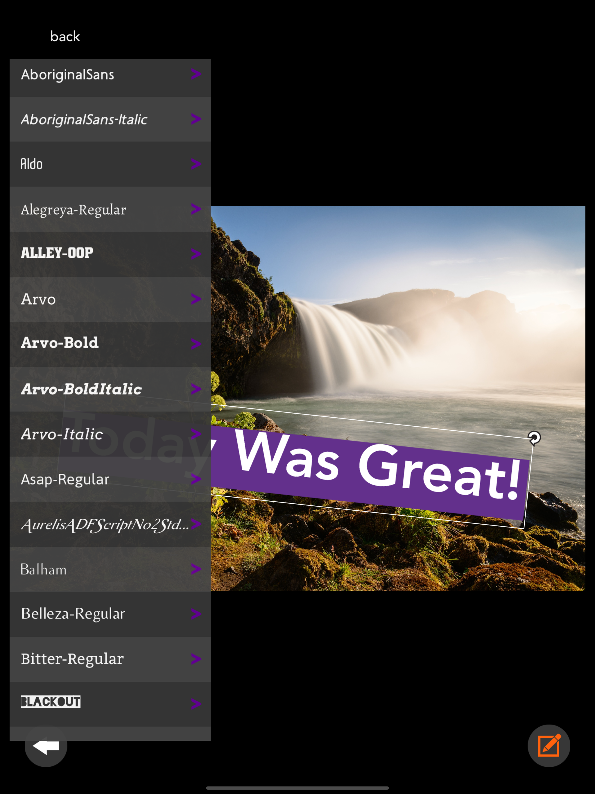 Fotos: Add Text on Image