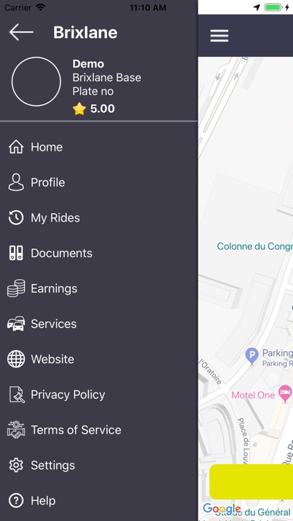 Brixlane Driver App
