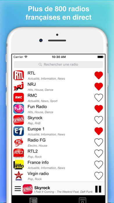 Screenshot #1 pour Radios France : radio FM