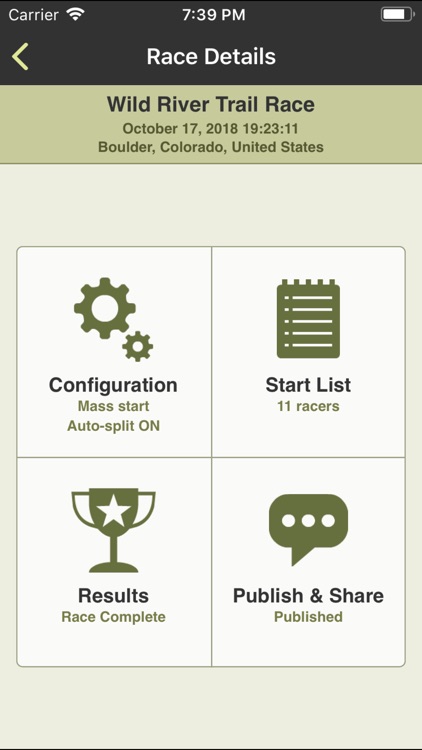 RaceSplitter — Race Timer