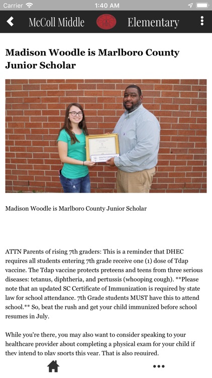 McColl Elementary Middle