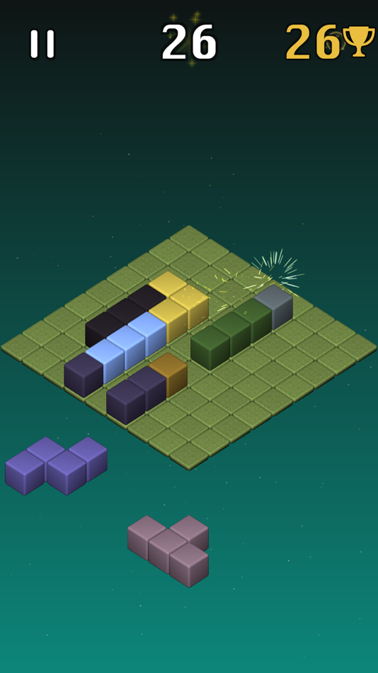 #3. Block Drop - 3d Cubes Puzzle (iOS) By: Fernando Gonzalez Frias