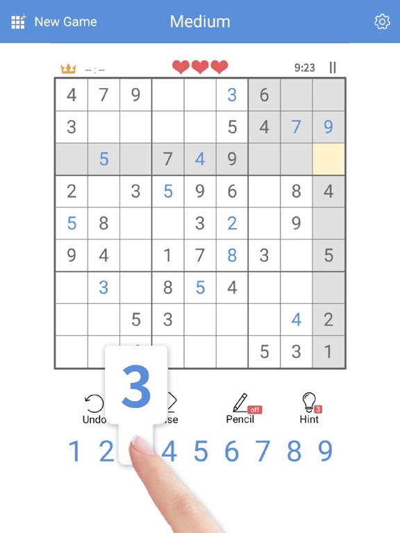 Sudoku-Classic Brain Puzzles. iPad screenshot 3 - Entertainment app