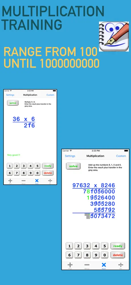 Written math for Grade School