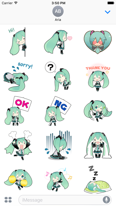 Screenshot #1 pour Miku And Team HD Sticker