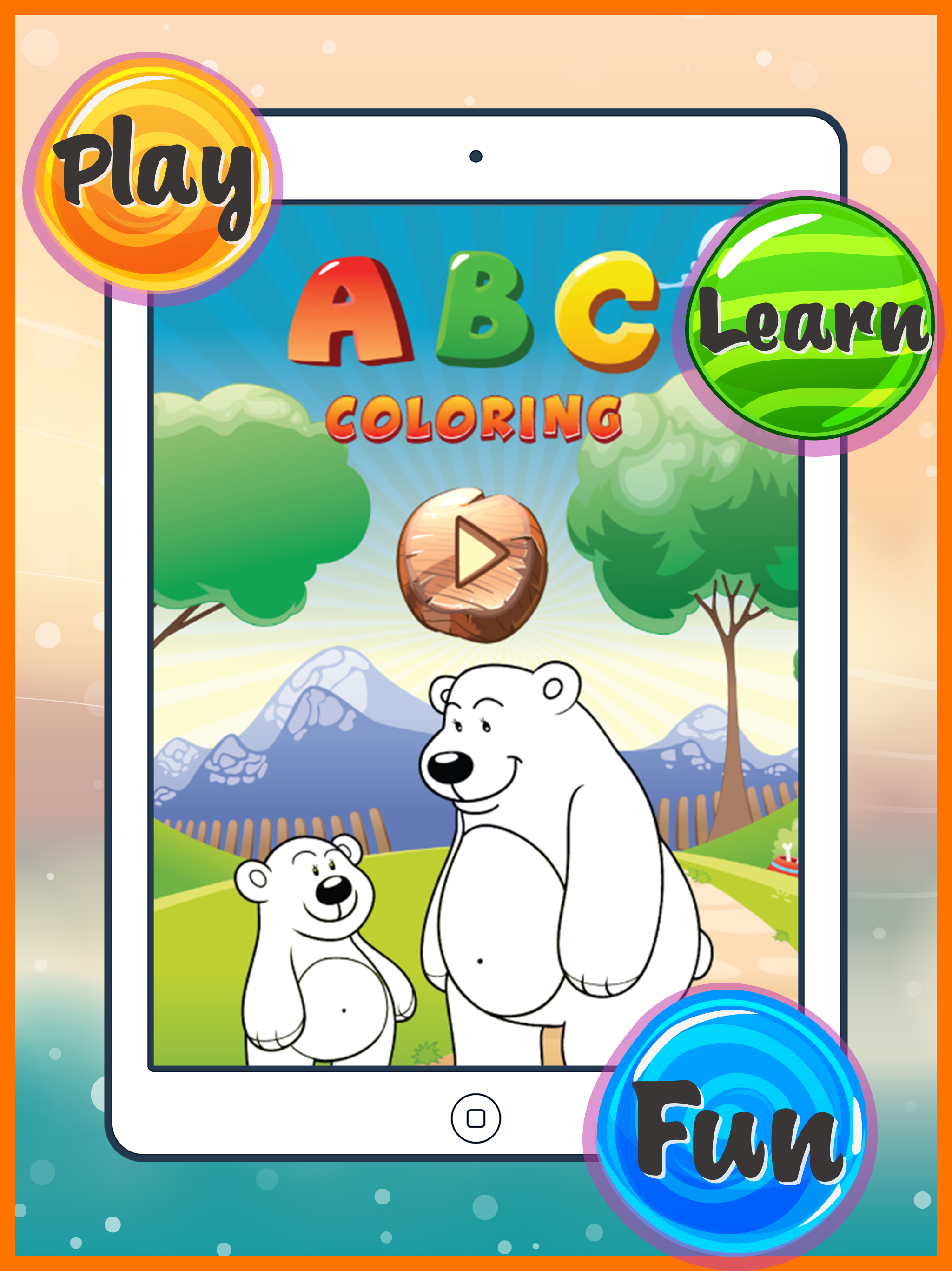 ABC Animals Coloring Book