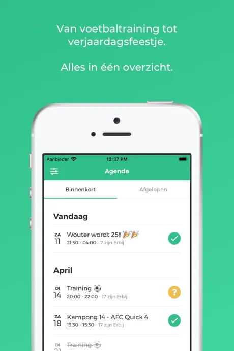 Erbij - wie komen er?