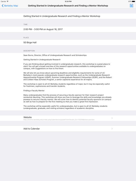 Berkeley Map iPad screenshot 4 - Navigation app