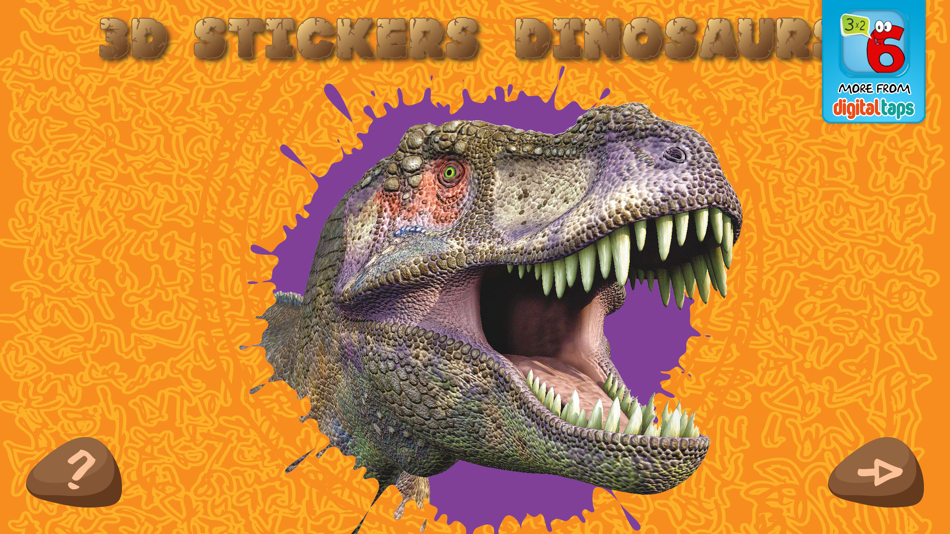 #4. 3D Animated Stickers:Dinosaurs (iOS) 由: Digital Taps
