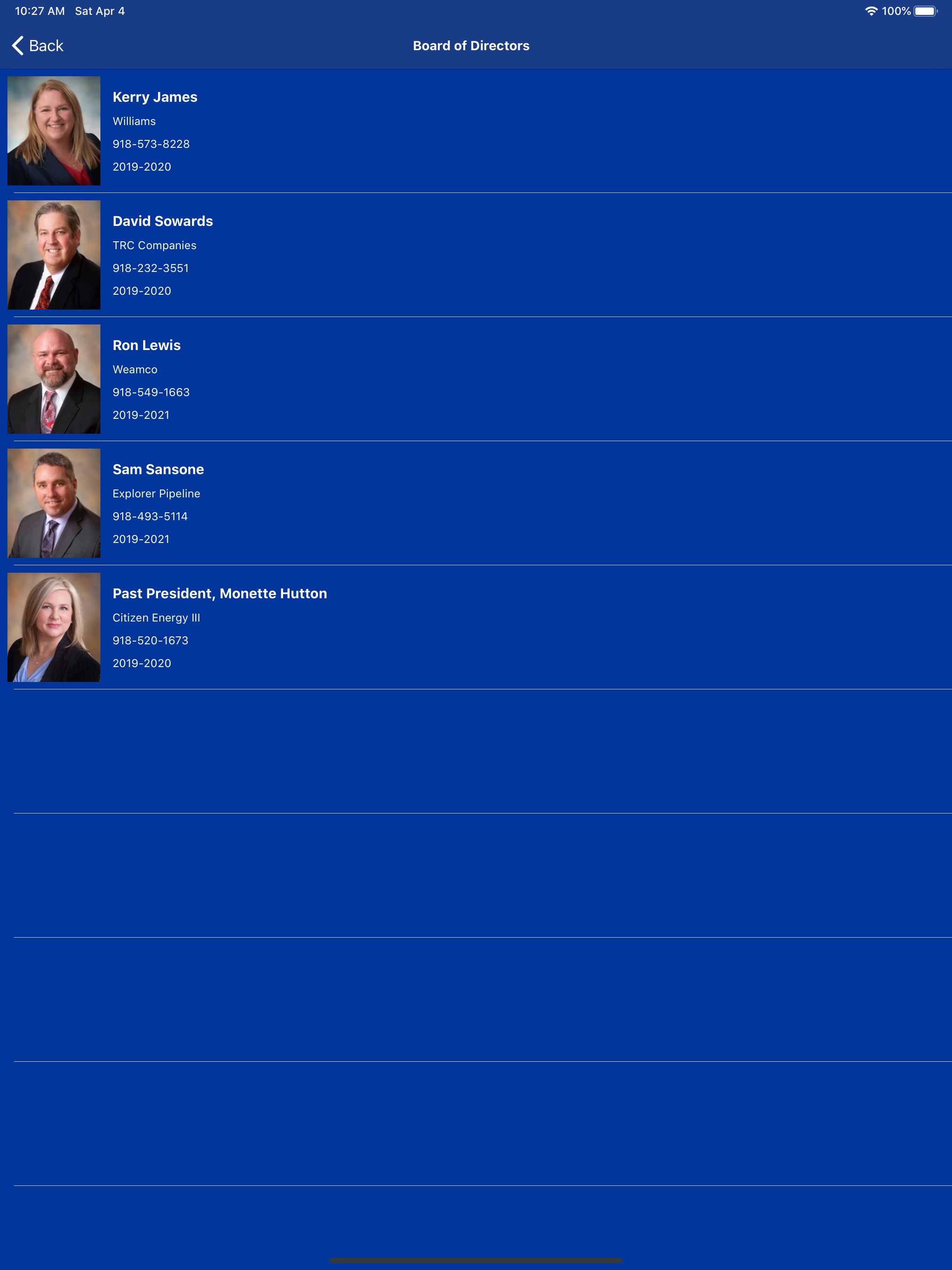 Tulsa Pipeliners Club App