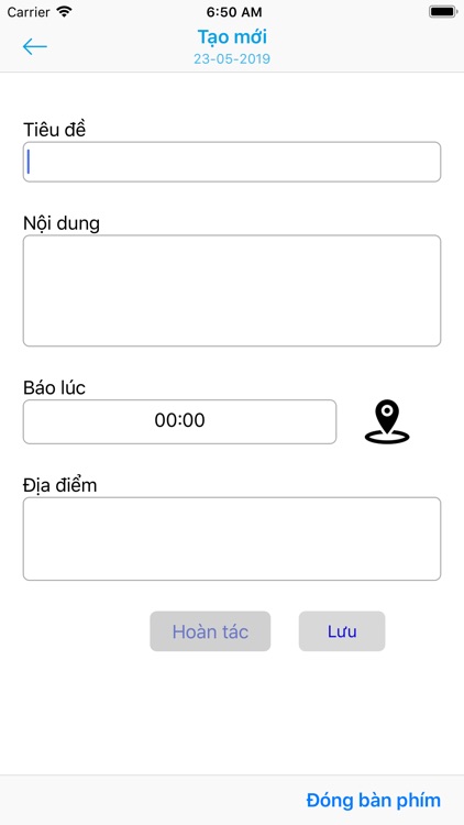 Thông Báo Sự Kiện