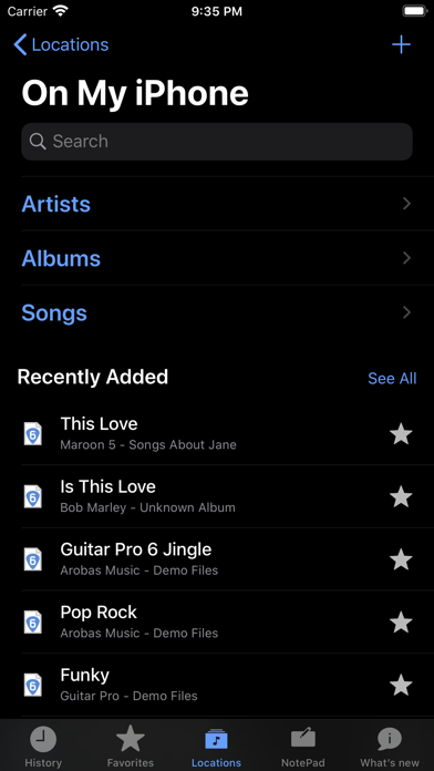 Guitar Pro iPhone app afbeelding 5
