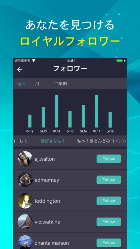 インスタ フォローチェック - Track Insta screenshot 4 of 6