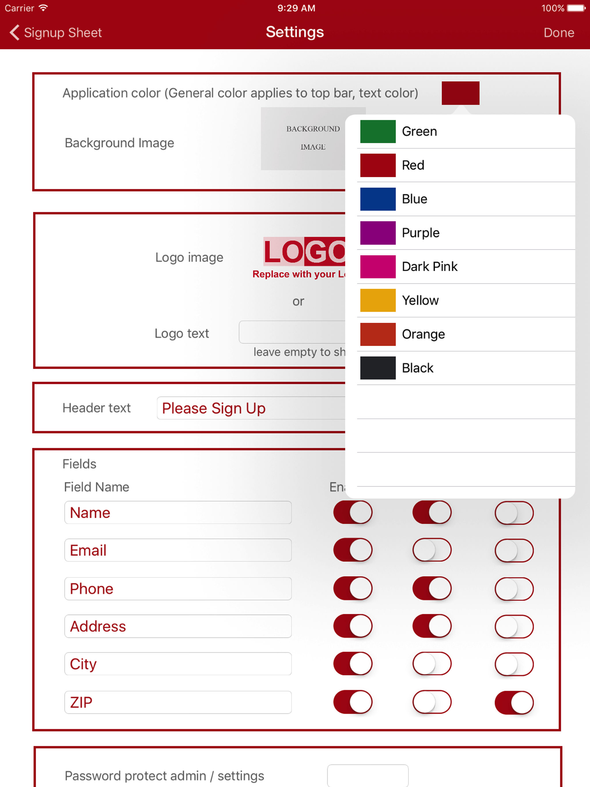 Sign-Up Sheet screenshot 5