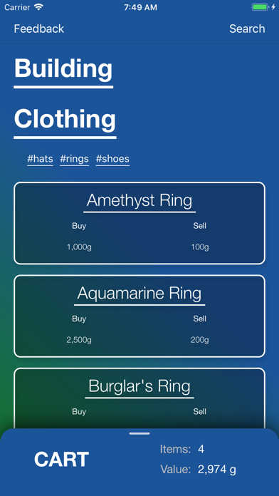 SV Price Guide iPhone screenshot 2 - Reference app
