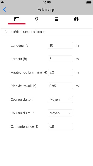 Screenshot #3 pour Calcul de l'éclairage