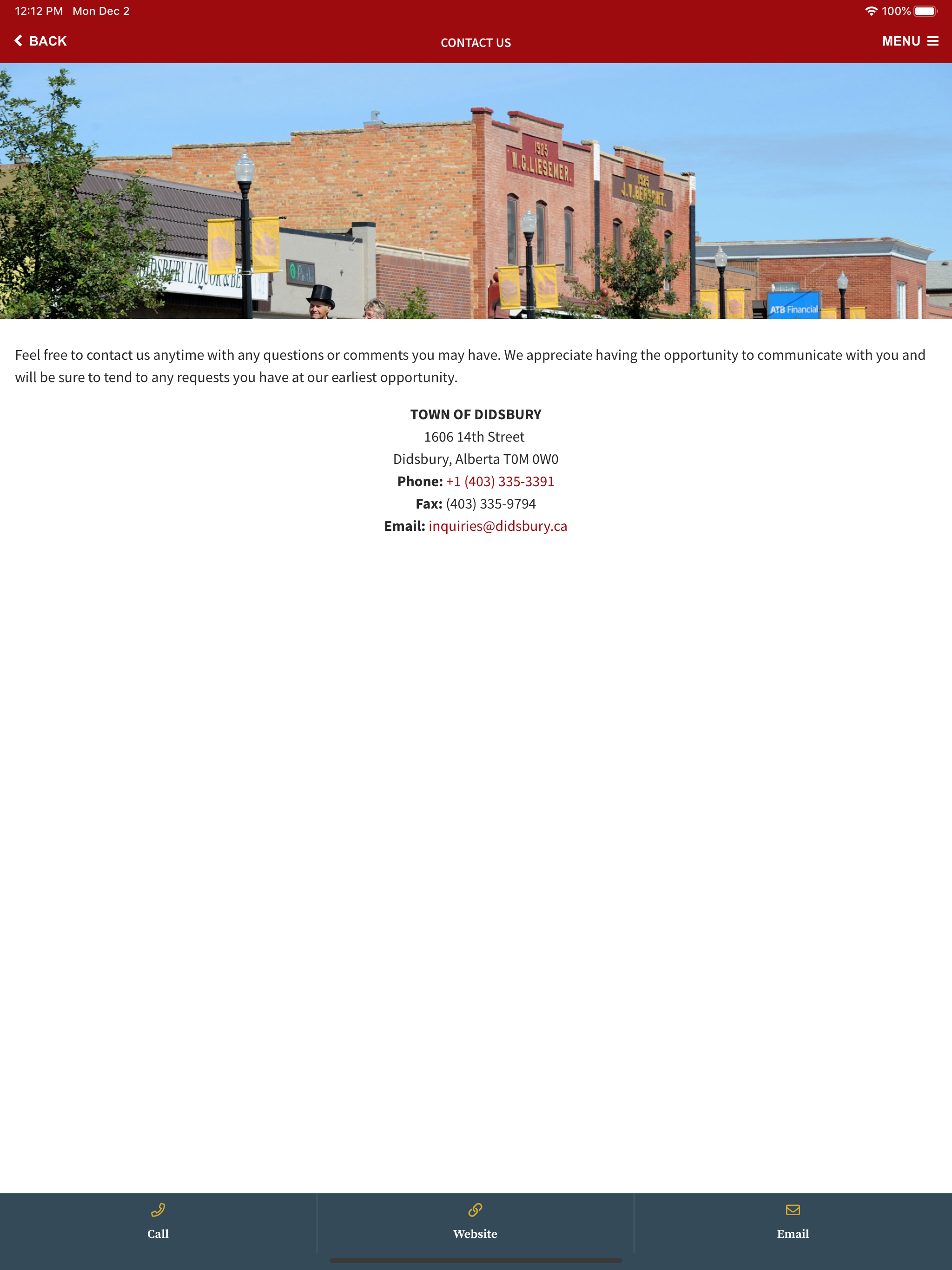 Town of Didsbury