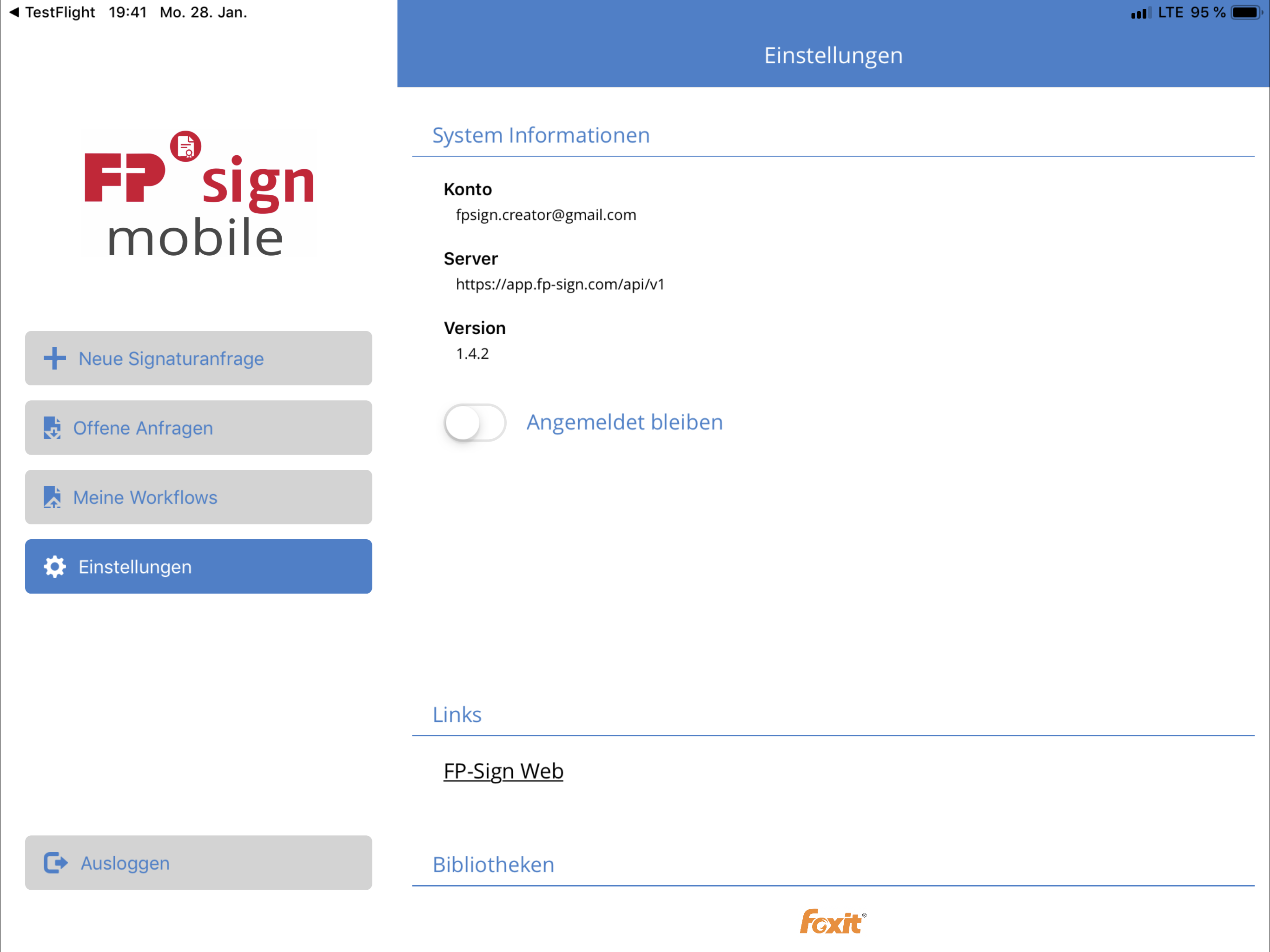 FP Sign mobile