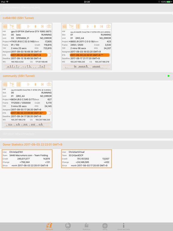 Screenshot #4 pour FAH Mobile Monitor Solo