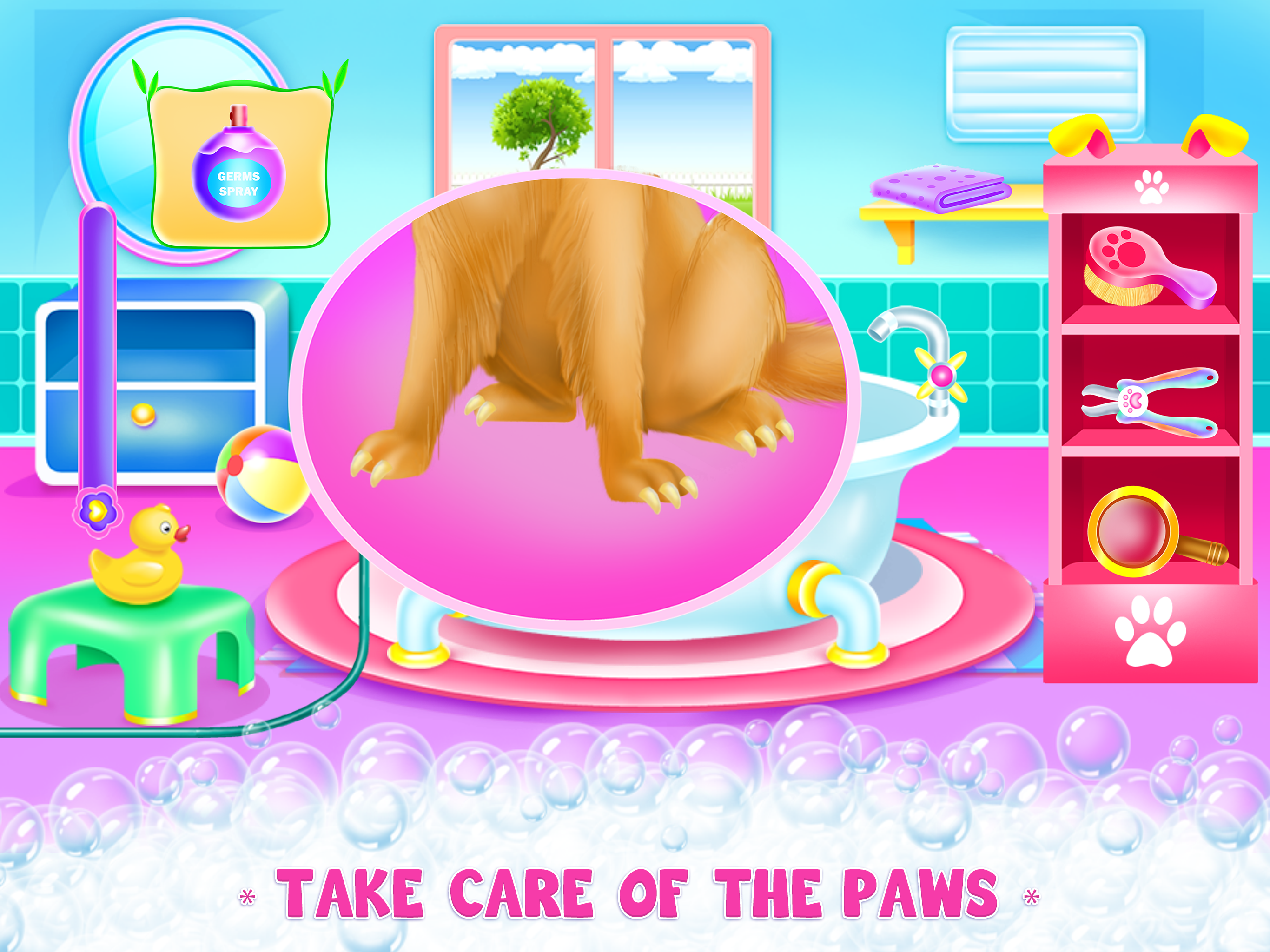 Lady Labrador Caring