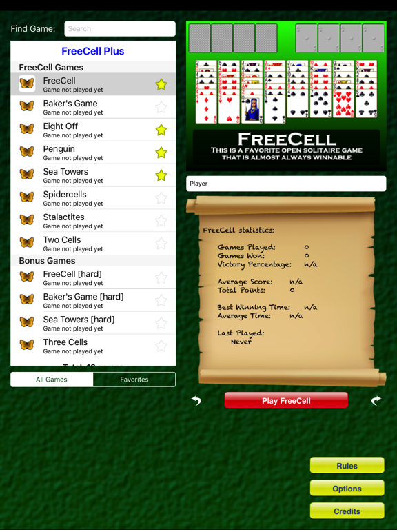 Goodsol FreeCell Plus screenshot 1
