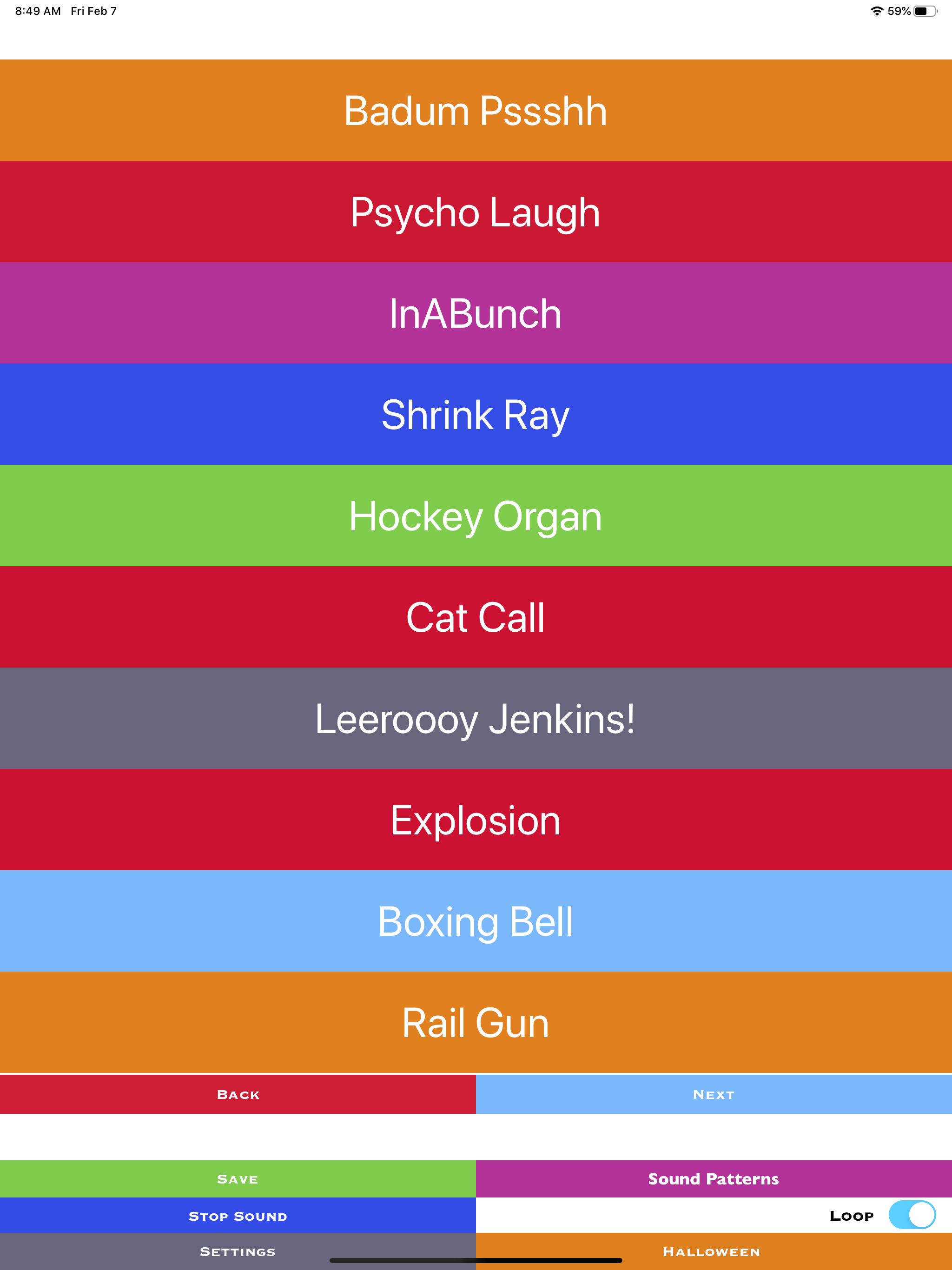 Sound Effects & Sounds Buttons