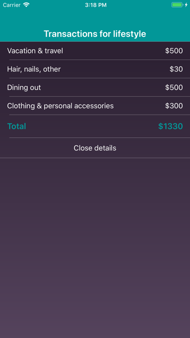 Budgetina iPhone screenshot 10 - Finance app