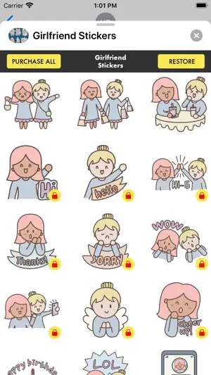 Girlfriend Stickers · screenshot 3