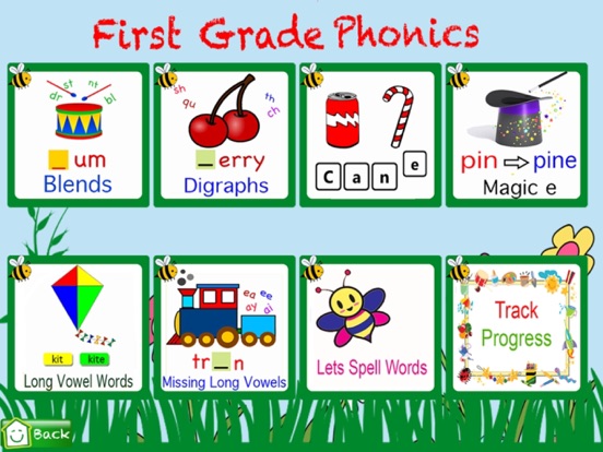 First Grade Hooked on Reading iPad app afbeelding 1