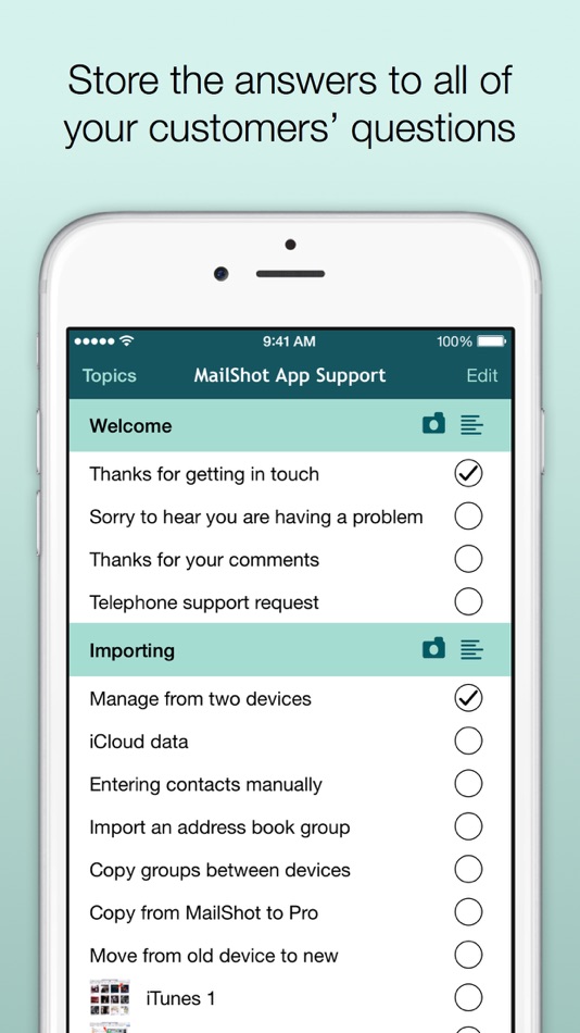 #2. FAQ: Support Your Customers (iOS) 게시자: Peter Johnson