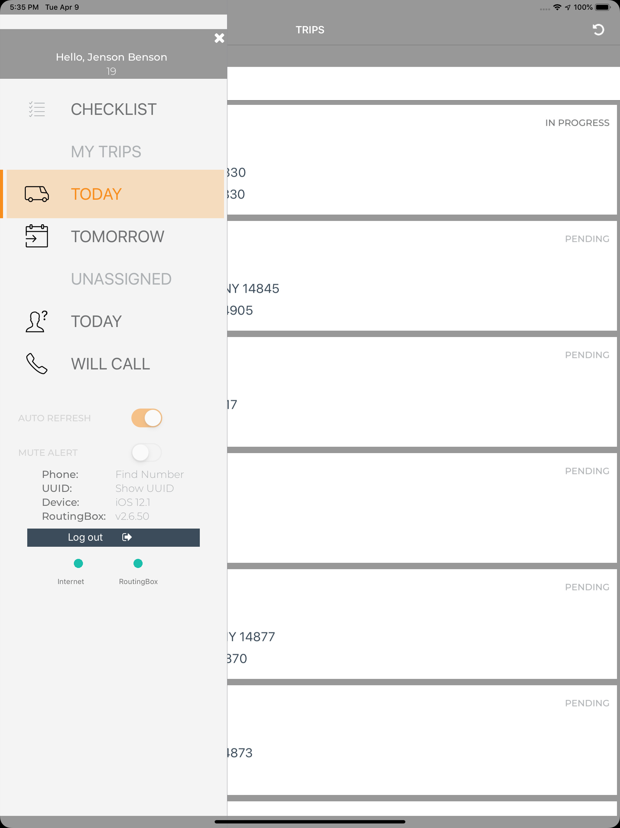 RoutingBox Mobile