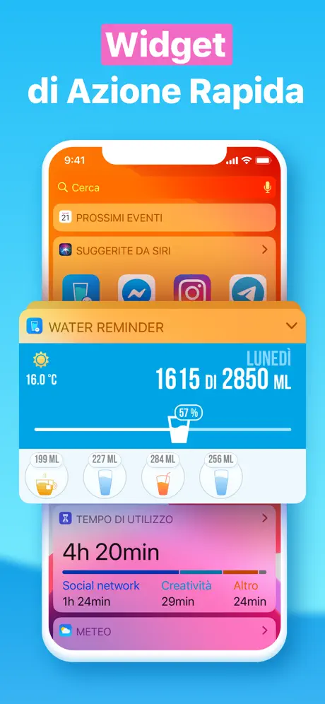 Acqua reminder - Bere acqua