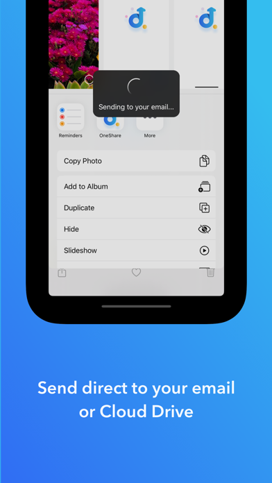 Screenshot #2 pour OneShare - Files, Text, Pics