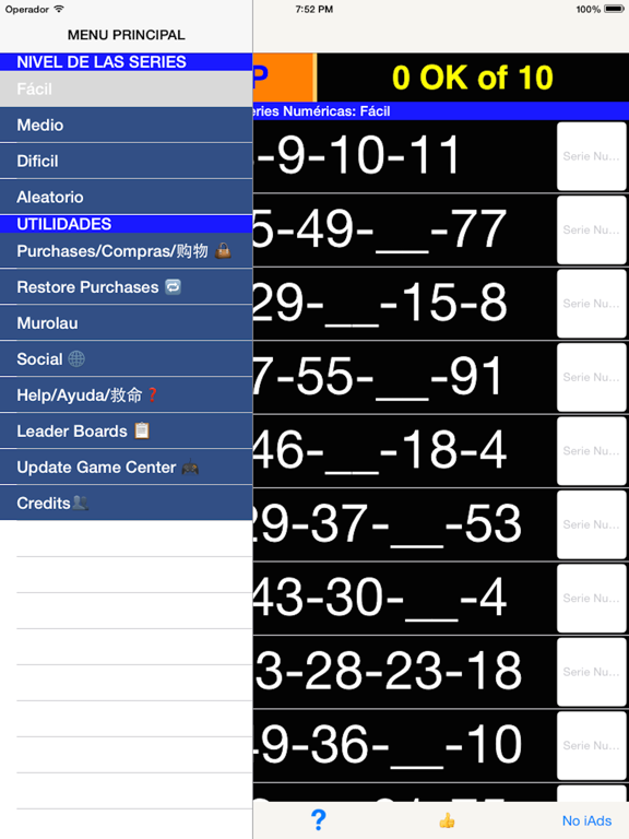 Missing Numbers Minds iPad screenshot