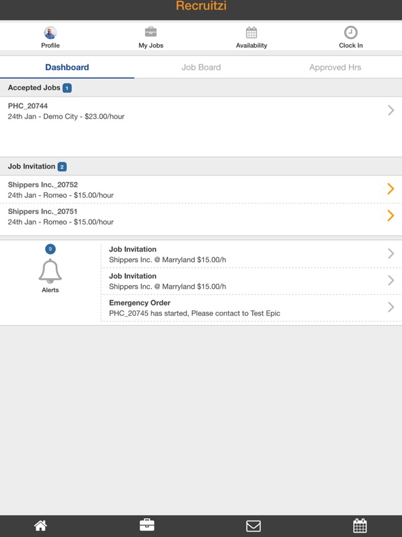 Screenshot #4 pour Recruitzi
