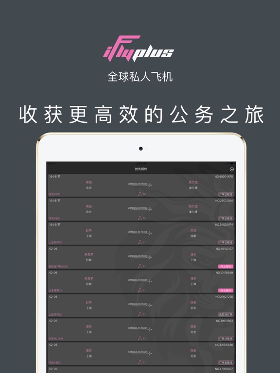 iFlyPlus|爱飞嘉私人飞机公务包机平台 screenshot 3