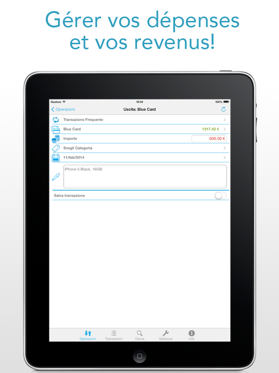 Screenshot #4 pour myMoney - Gestion des dépenses