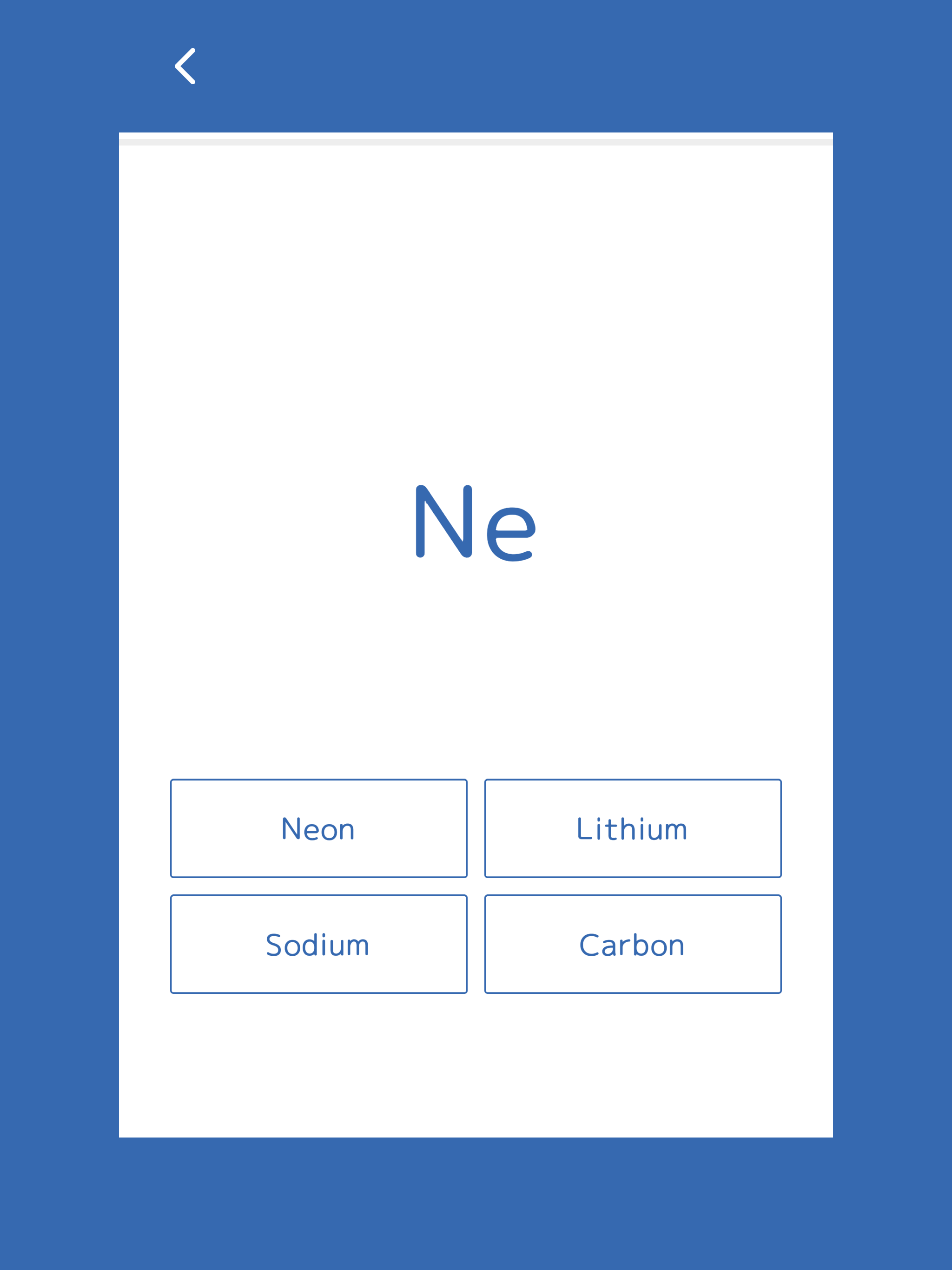 Element Symbol Quiz