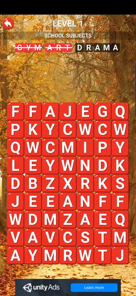 Wonder Fall Words