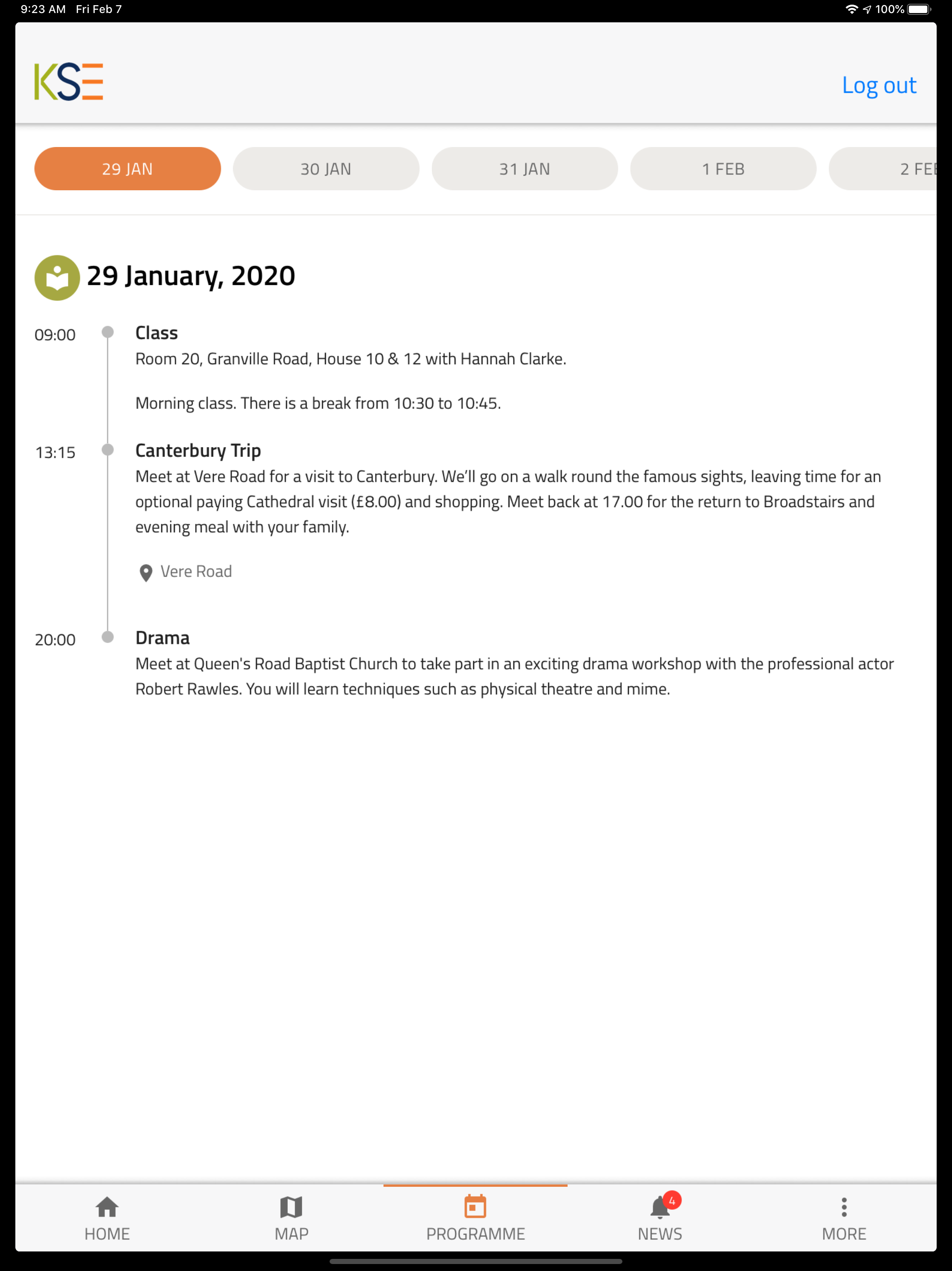 Kent School of English screenshot 8