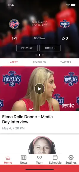 Game screenshot Washington Mystics Mobile apk