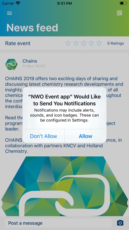 NWO Event app