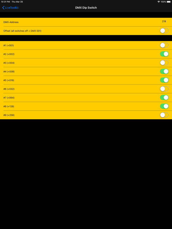 livetoolkit iPad screenshot 8 - Utilities app