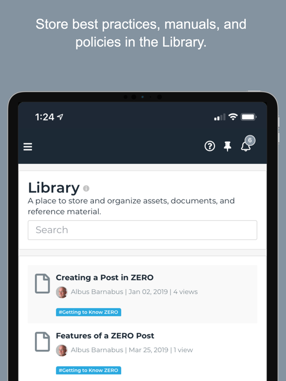 ZERO Platform iPad screenshot 4 - Business app