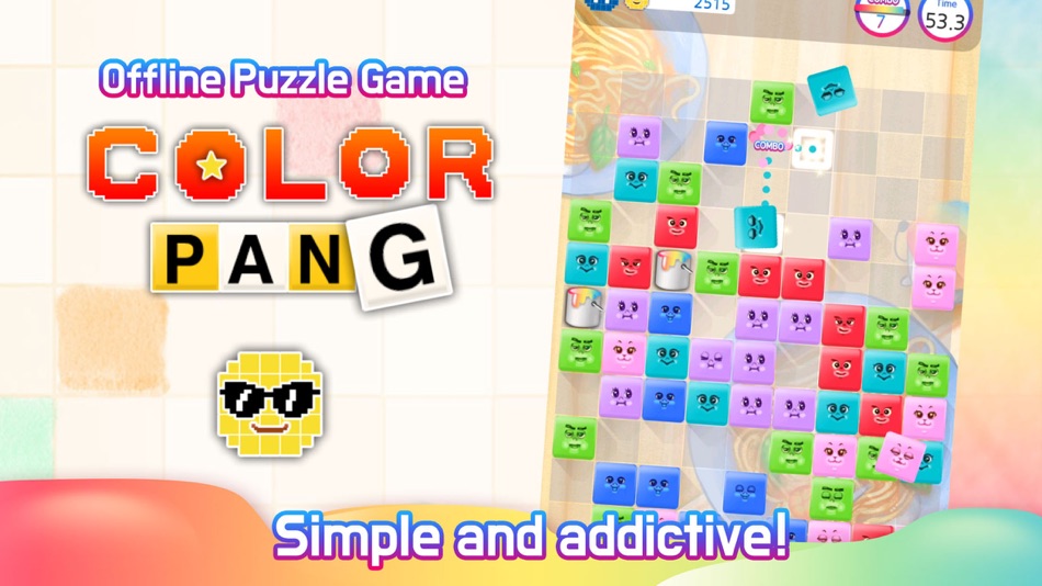 #1. Color Pang: Simple Tile Puzzle (iOS) Podle: FunnyPack Inc.